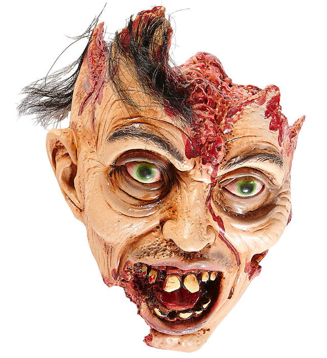 Körperteil Zombie Kopf mit Haar 26cm Halloween Dekoration
