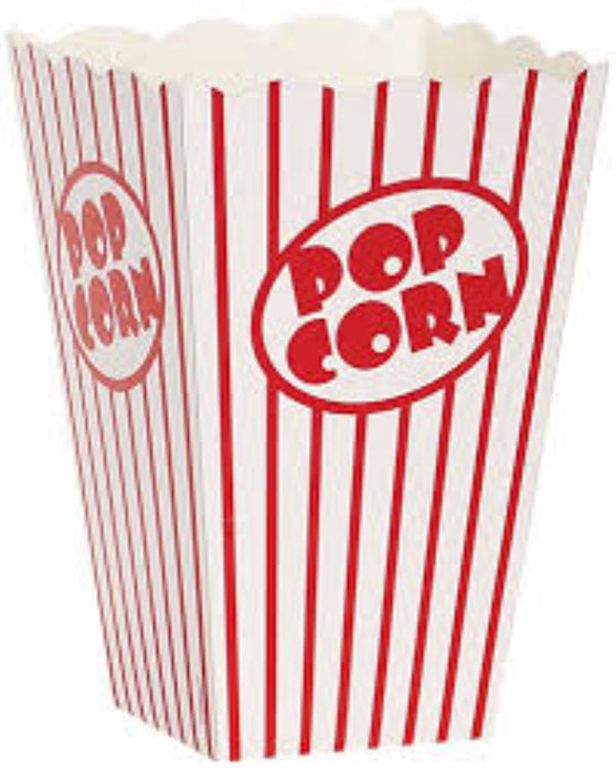 Tüte Popcorn Rot-Weiss 15x11cm 10Stk.