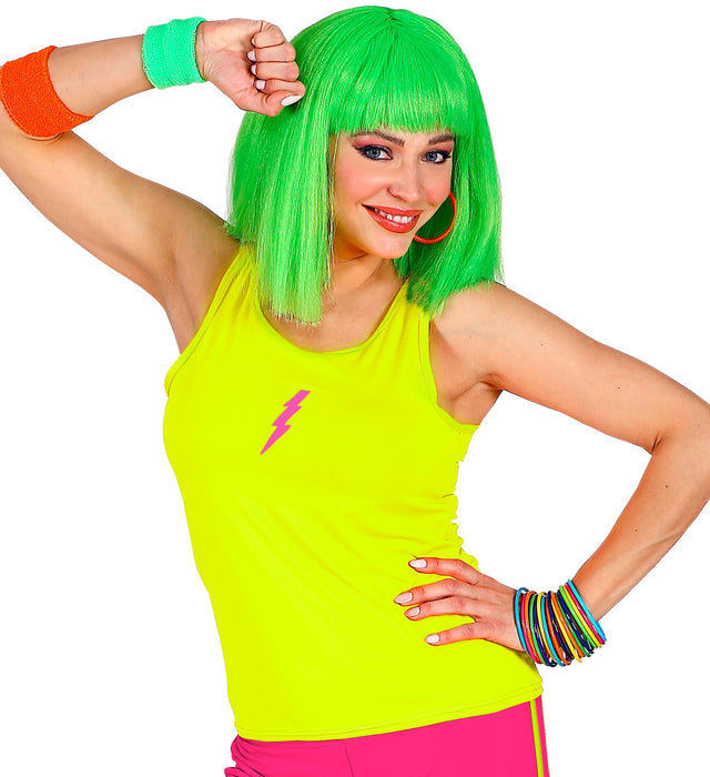 Tank Top | Neon Gelb - 80er Jahre Disco Kostüm