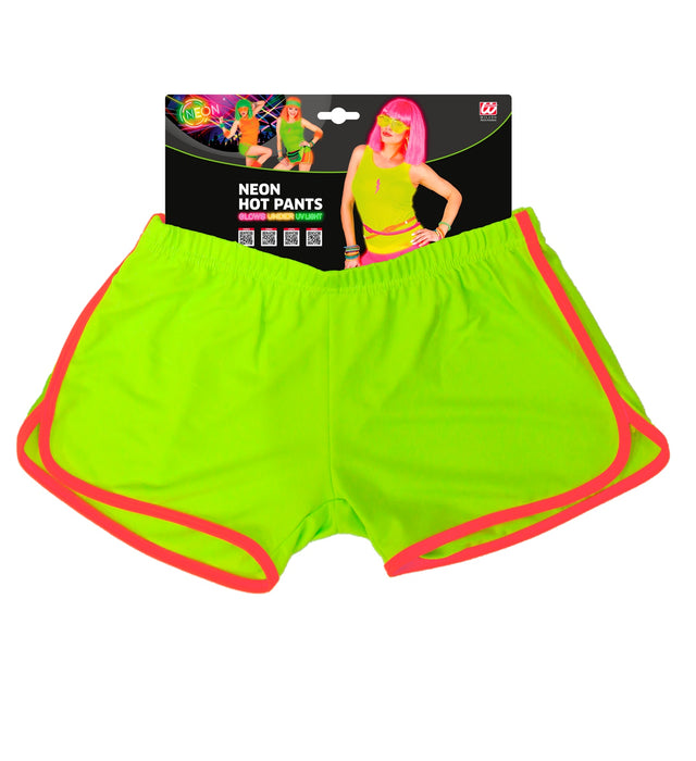 Hot Pants | Neon Grün - 80er Jahre Disco Kostüm