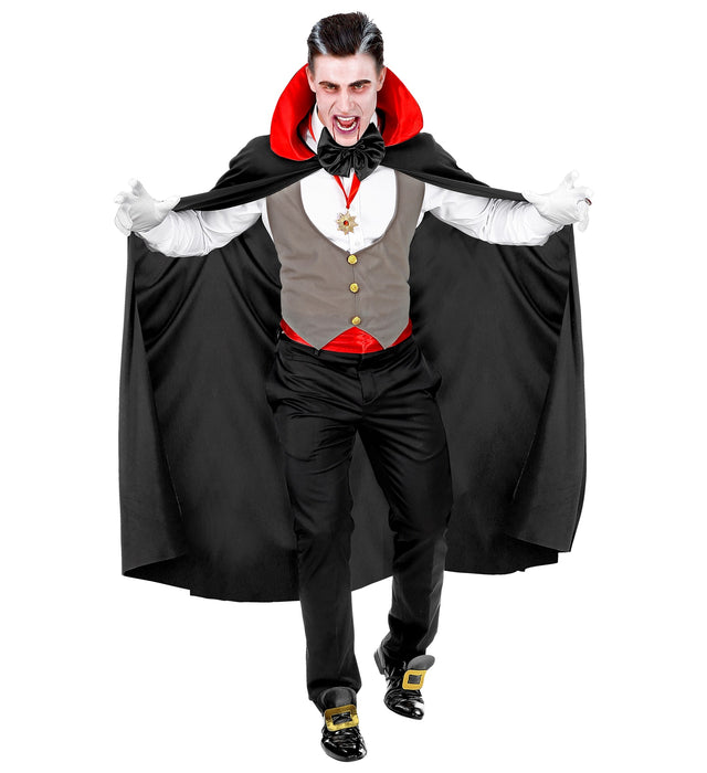 Vampir Kostüm "Dracula" für Herren | Schwarz Rot