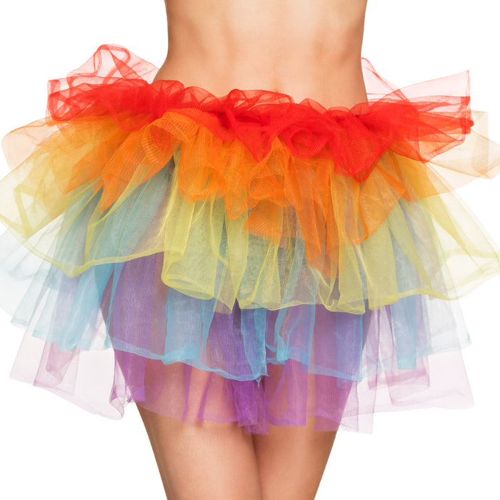Petticoat für Damen | Regenbogen Tütü