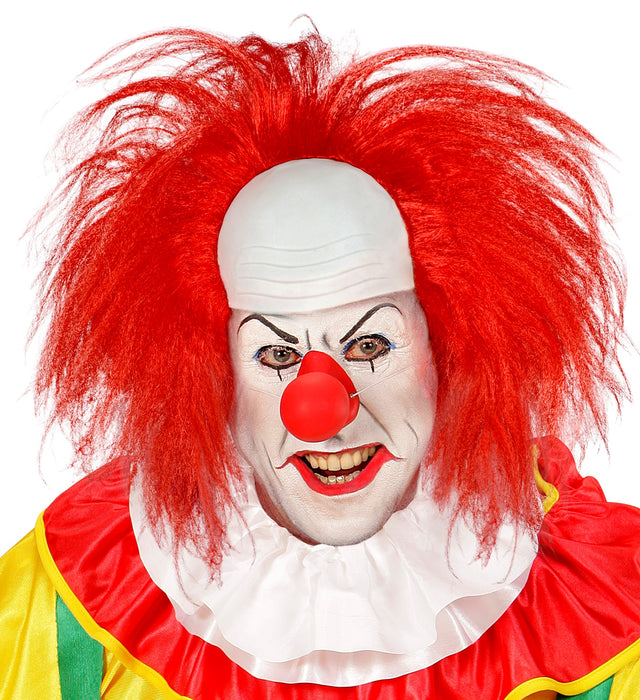 Perücke "Clownglatze mit roten Haaren" in Box | Rot