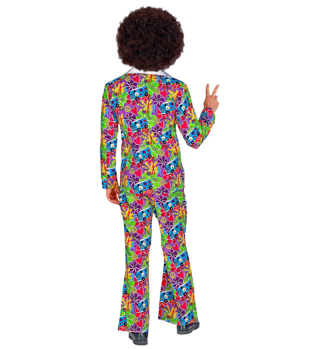 Hippie Anzug "Groovy" für Herren | Mehrfarbig - Kostüm 60er 70er Jahre
