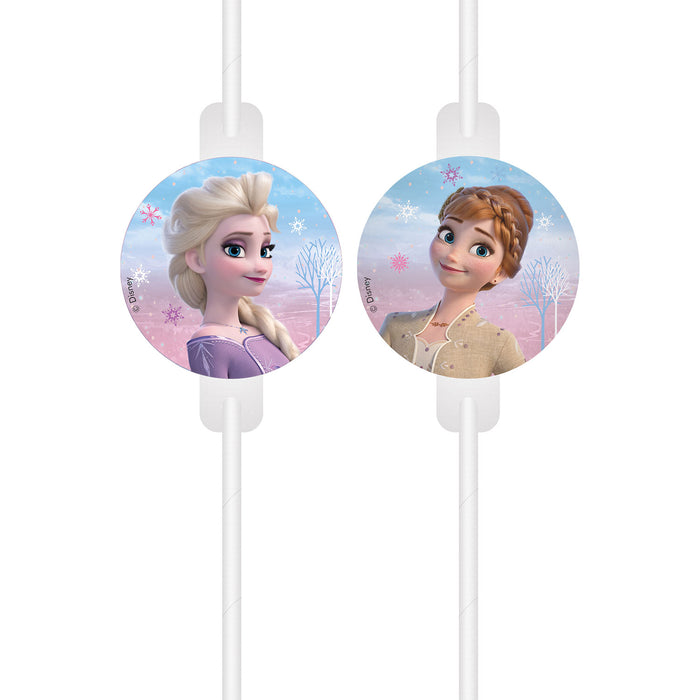 Trinkhalme Frozen 2 Wind Spirit | 4 Stück FSC