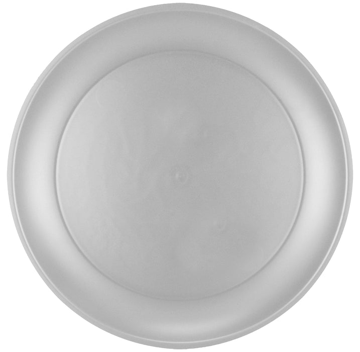 Mehrweg Teller 21 cm | 4 Stück Silber