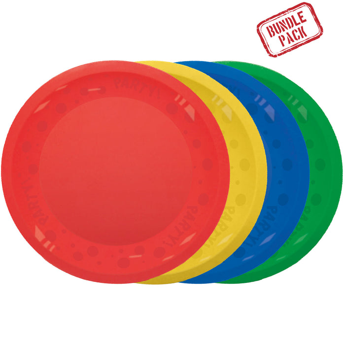 Mehrweg Teller 21 cm | 4 Stück Multicolor