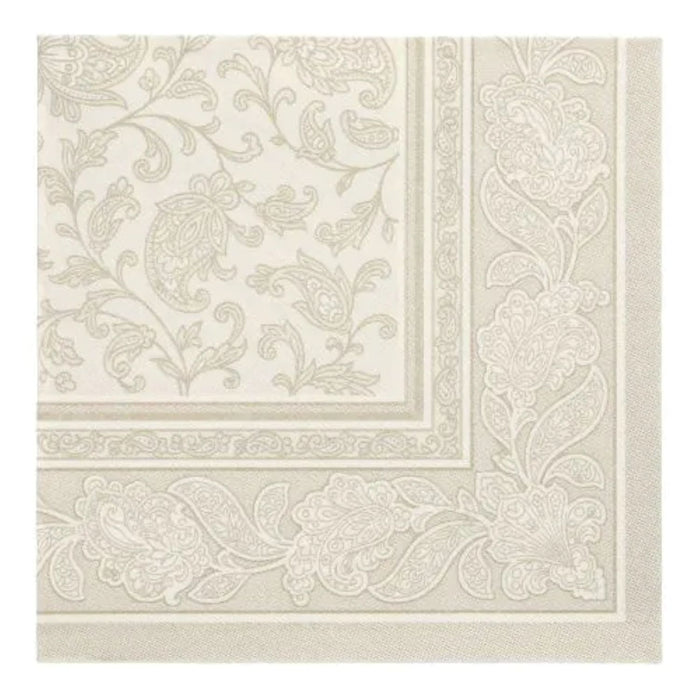 Servietten RC "Ornaments" 40x40cm/50Stk. | Champagner