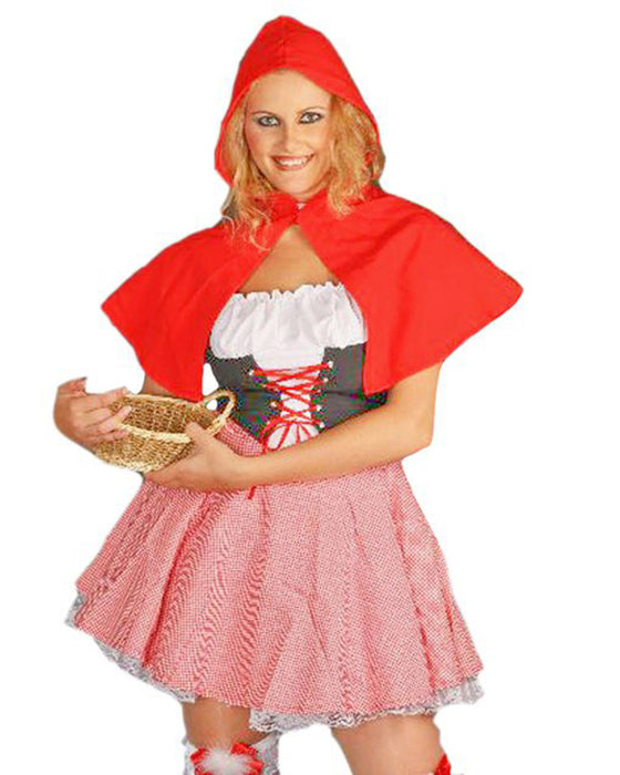 Rotkäppchen Kostüm für Damen | Kleid und Cape