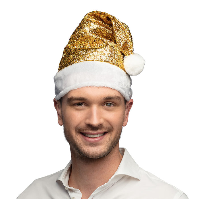Nikolausmütze "Glitter" | Gold