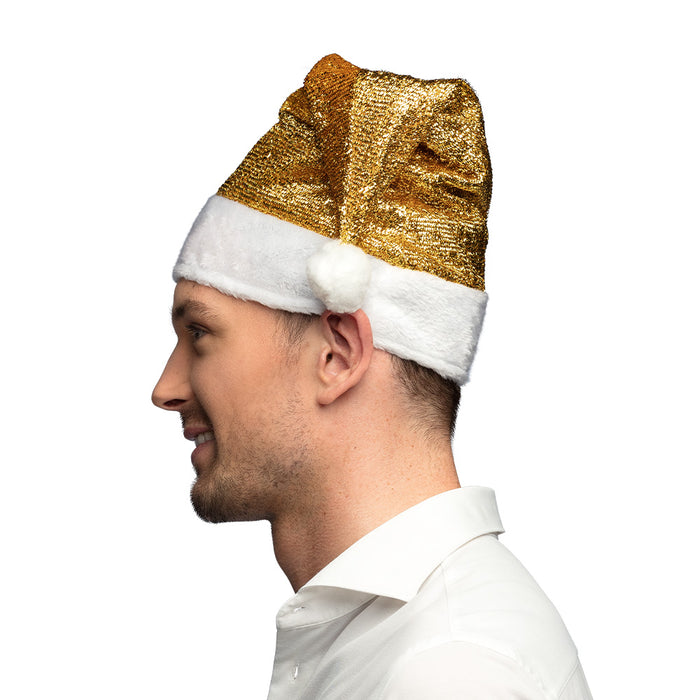 Nikolausmütze "Glitter" | Gold