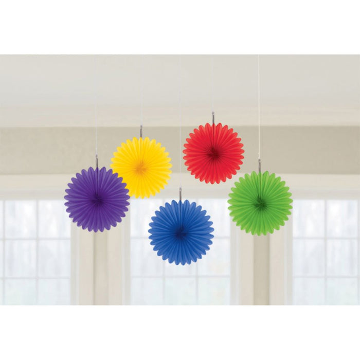 Dekofächer 5er Set Papier | Multicolor
