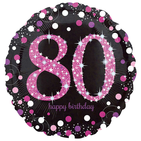 ABC18 Folienballon "Sparkling Pink" | Ø43cm #80