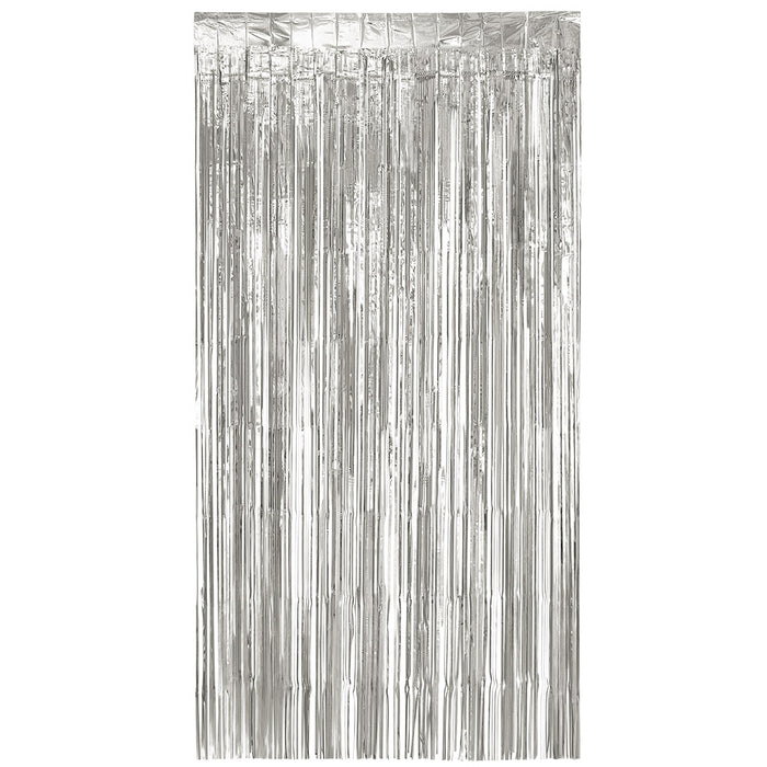 Türvorhang "Metallic" 200 x 100 cm | Silber