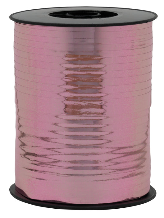 Geschenkband Polyband  10mm/250m Metallic Altrosa