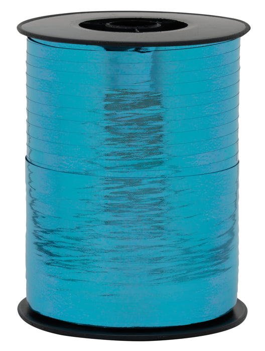 Geschenkband Polyband  10mm/250m Metallic Aqua