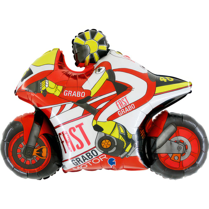 29" Folienballon Lose "Motorrad Rot" | HFE (Non-Metallic)