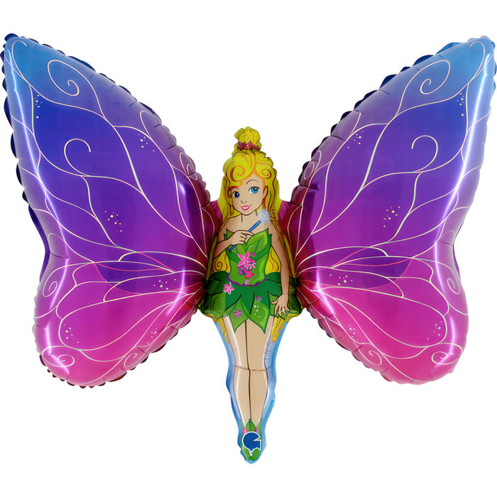 34" Folienballon Lose "Schmetterlings Fee" | HFE (Non-Metallic)