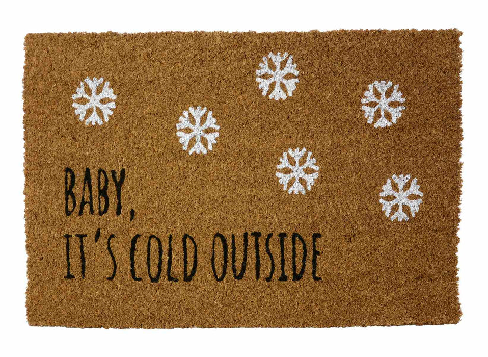 Fußmatte mit Motiv "Baby, it`s cold outside" | 40x60x1,5cm | 24662
