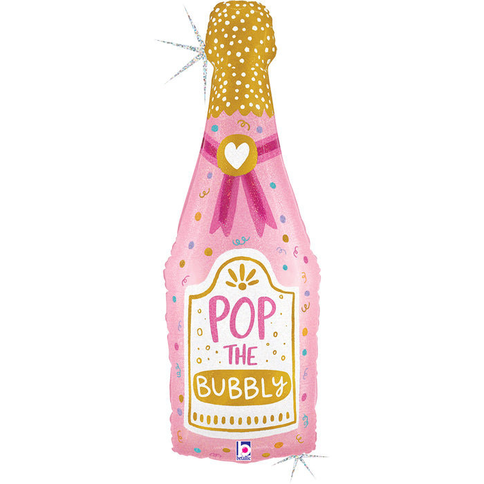 ABC 37" Folienballon "Champagne Bottle" | 94 cm