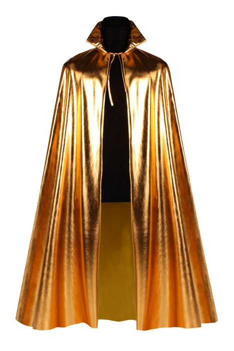 Goldener Metallic Umhang zum Kostüm | 130 cm
