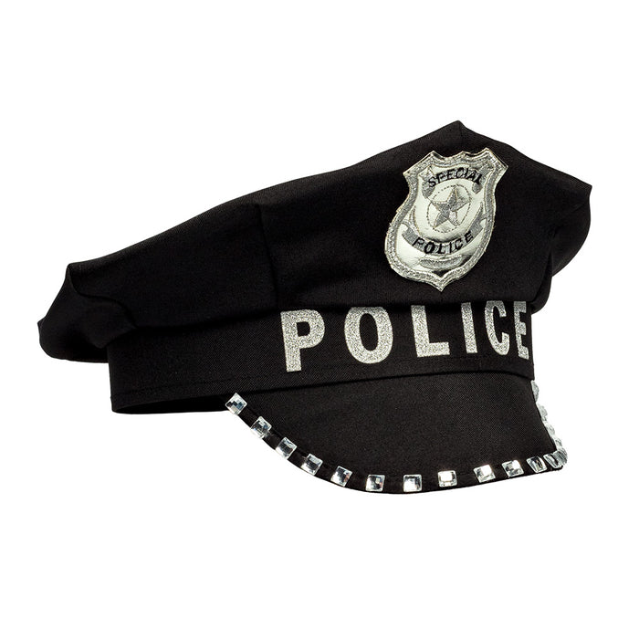 Polizei Mütze Police Chief | Schwarz