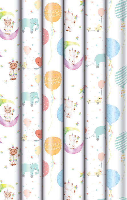 Geschenkpapier "Baby" farblich sortiert | 200 x 70 cm