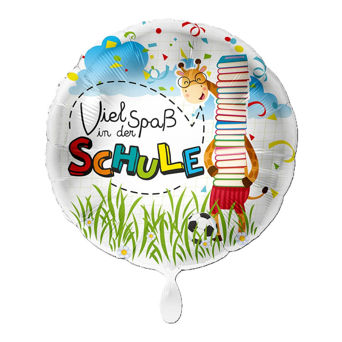 ABC18 Folienballon "Viel Spaß in der Schule" | Ø 43 cm