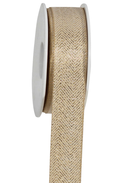 Taftband Fischgrät 3,5m | Creme