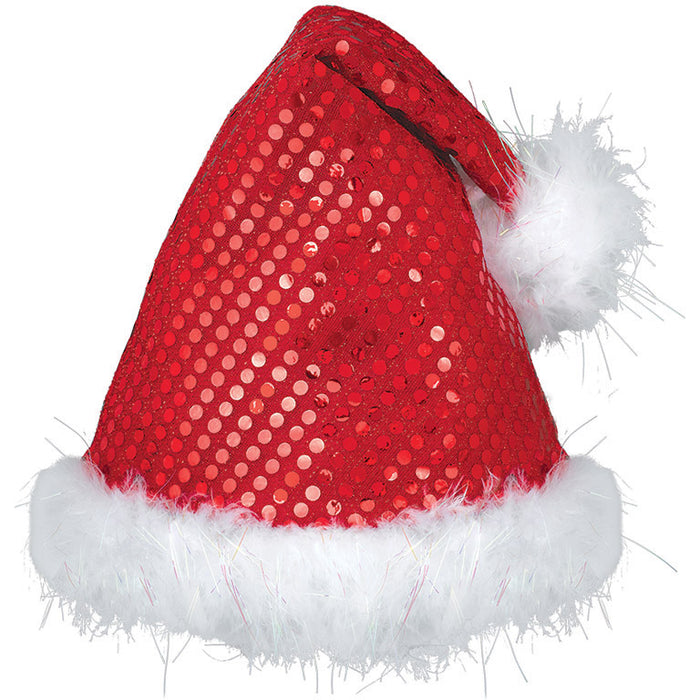Mütze Weihnachten mit Pailletten
