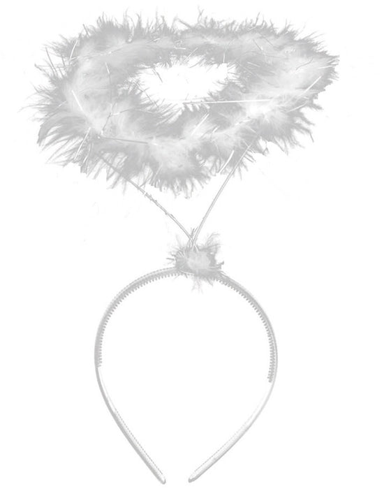 Haarreif "Heiligenschein mit Maraboufedern" | Farbauswahl