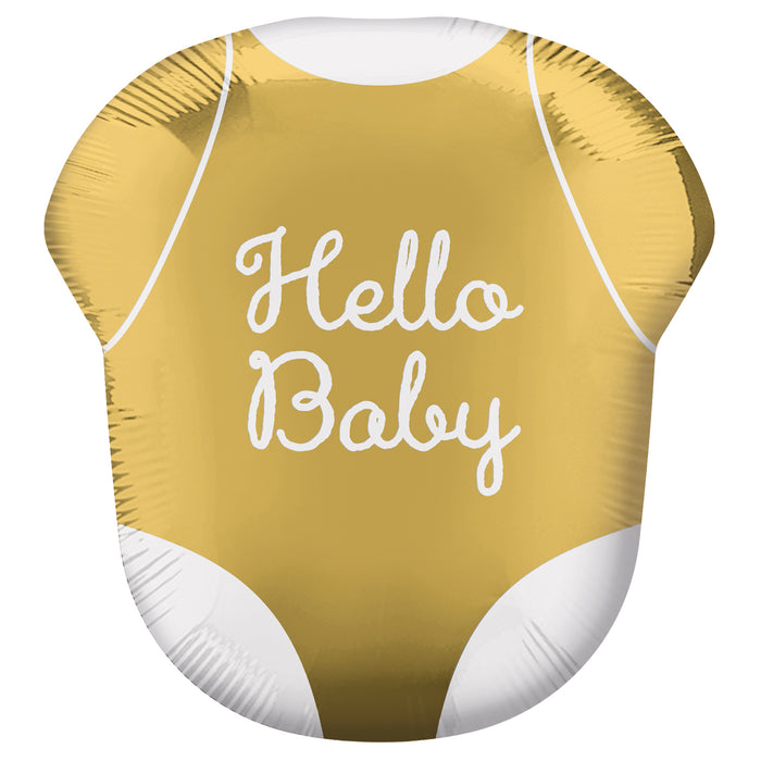 Shape Folienballon "Hello Baby" Body | 55x60cm