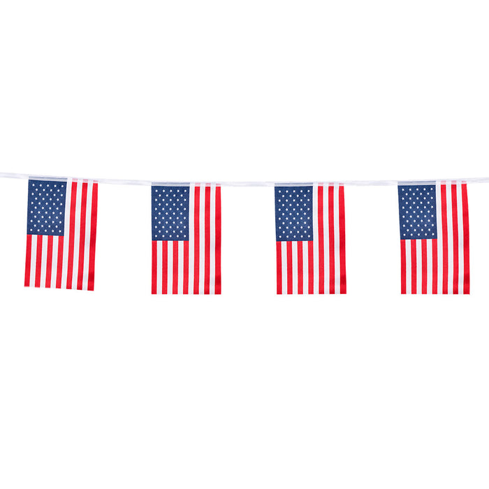 Fahnenkette PE 4m USA 14x22cm