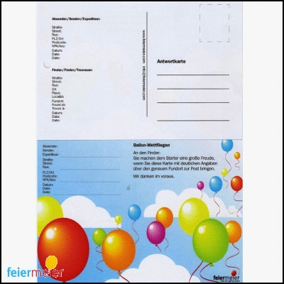 Weitflugkarten 100er Standard