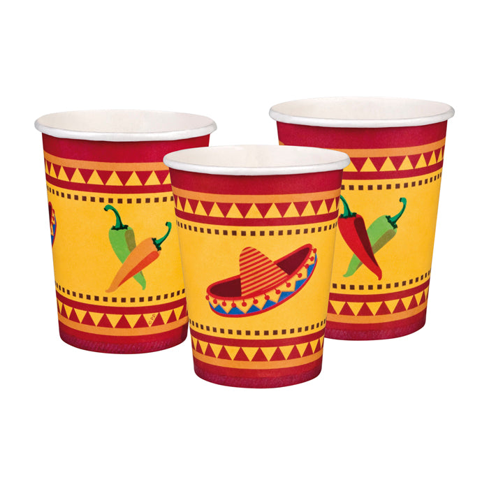 Pappbecher MEXICO FIESTA 6Stk.