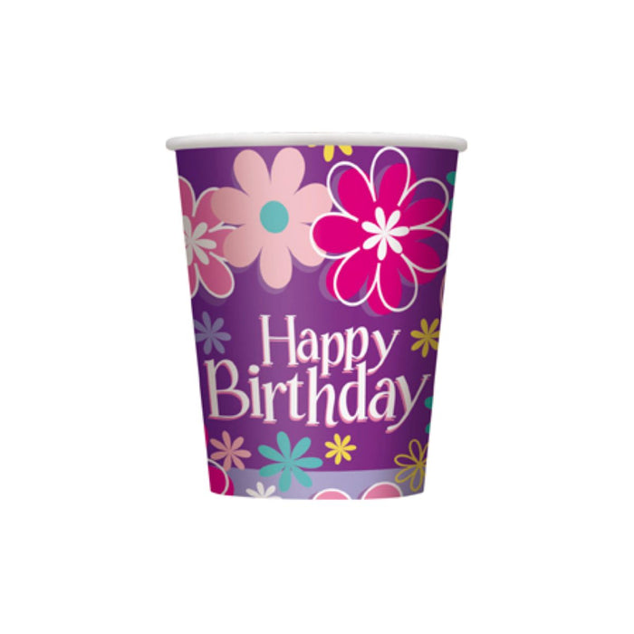 Pappbecher Blossom HB 266ml/8Stk.