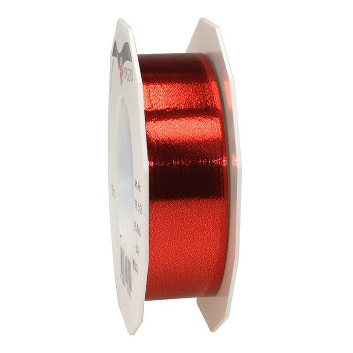 Geschenkband Polyband 25mm/25m Metallic Rot