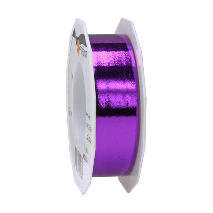Geschenkband Polyband 25mm/25m Metallic Lila
