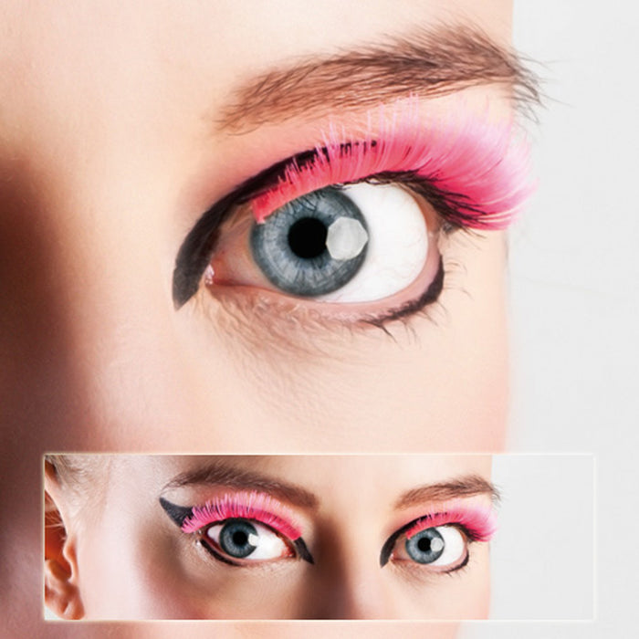 Wimpern Basic Neon-Pink
