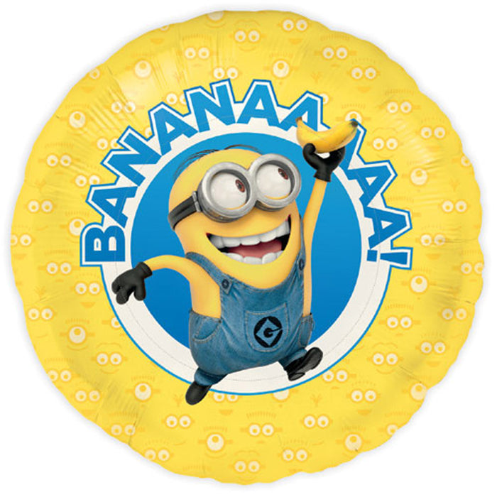 18" Folienballon "Minions Made BANANAAA" Ø45cm