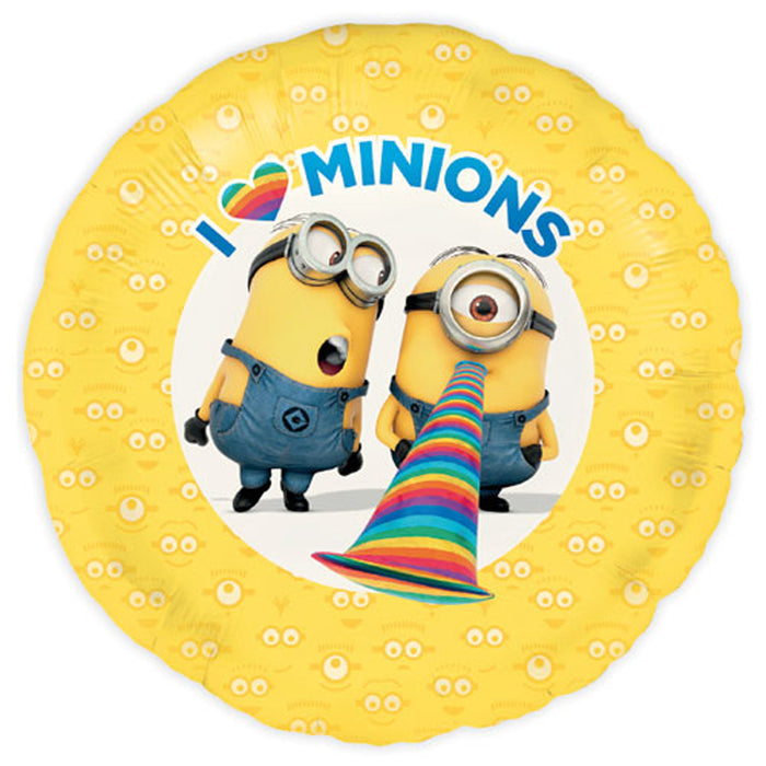 18" Folienballon "Minions Made I" Ø45cm