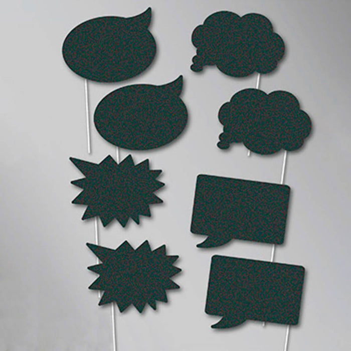 Foto-Props Tafel Sprechblasen 8-tlg.