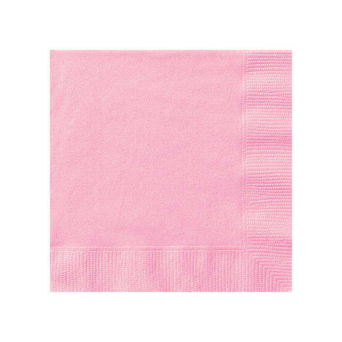 Servietten Uni 25x25cm/20St. Rosa