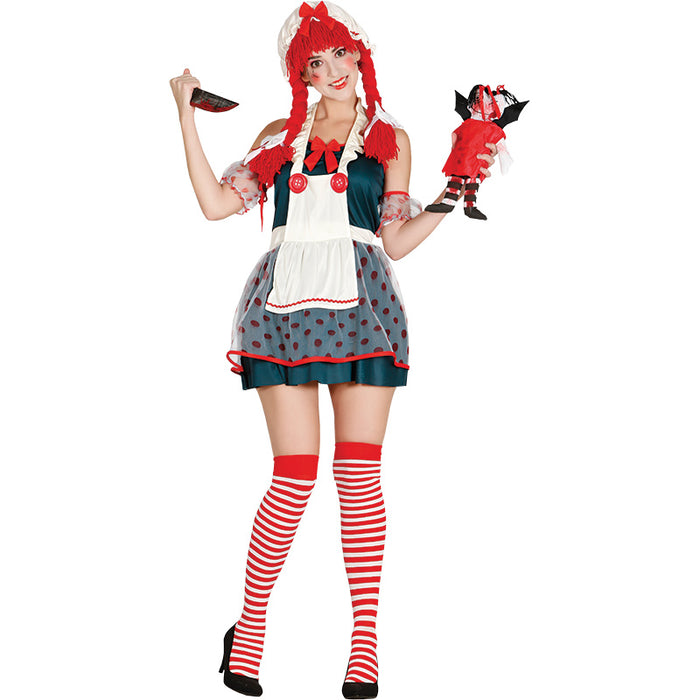 Kostüm Lady Metzgerin inkl. Käppchen Gr.M