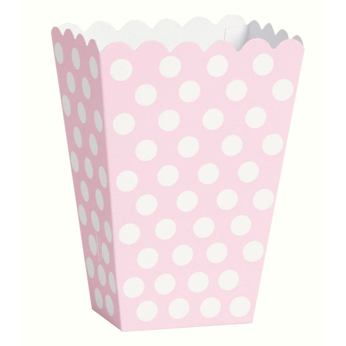 Snackbox Dots 8Stk./9x14cm Rosa