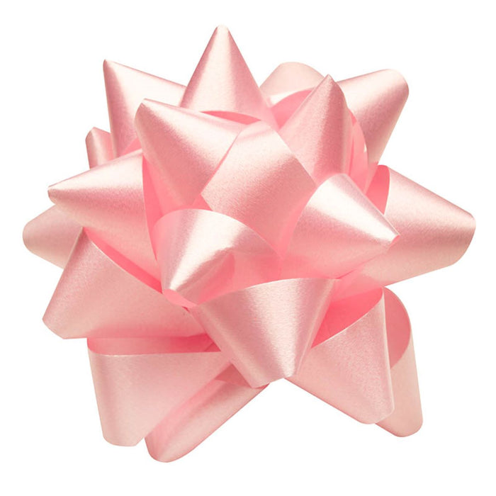 Geschenkband Goldina-Polyband-Rosette matt 70mm Rosa