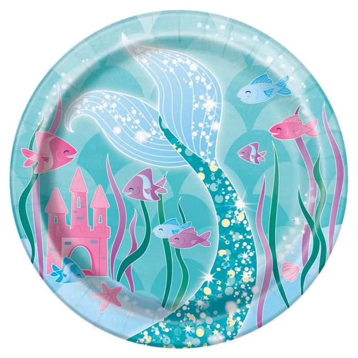 Pappteller "Kreuz Pink" | Ø18cm/8Stk.