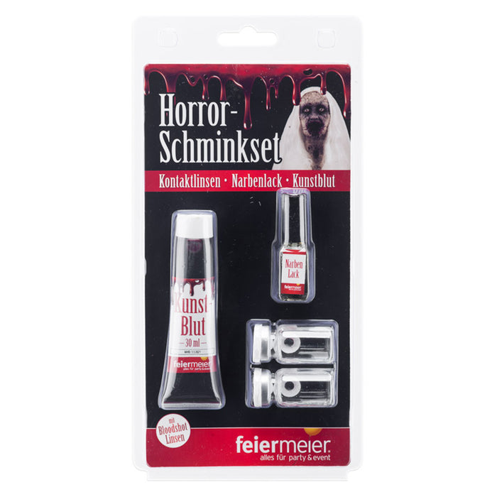 MakeUp Set Horror Narbenfluid+Blut+LinsenBlood FM