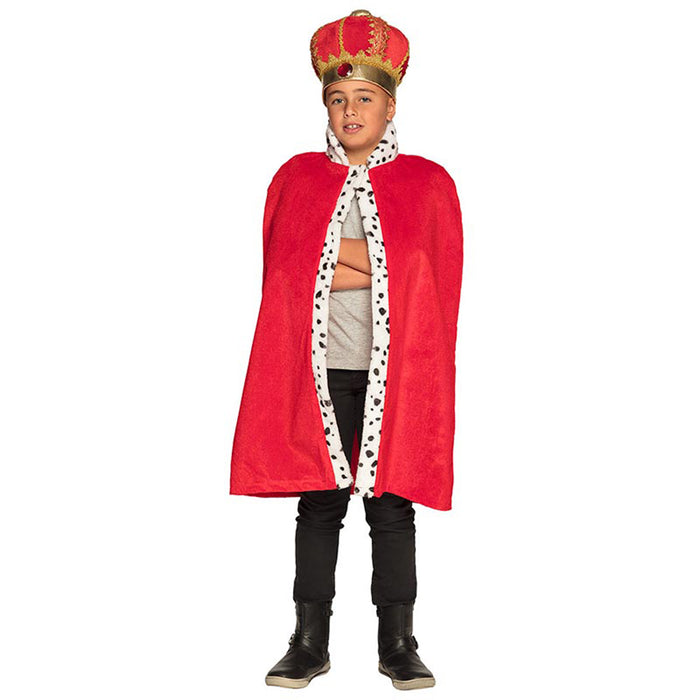Kostüm Kid Cape Royal König 80cm