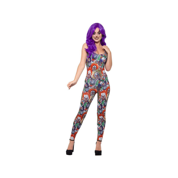 Kostüm Lady Sexy Horror Clown Einteiler Gr.XS
